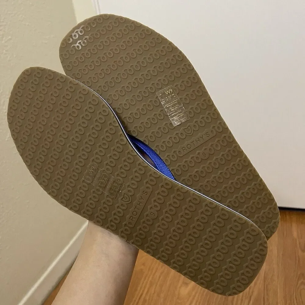 NEW Rothy's splash The Flip Flop Blue women Size 9 - Picture 2 of 5